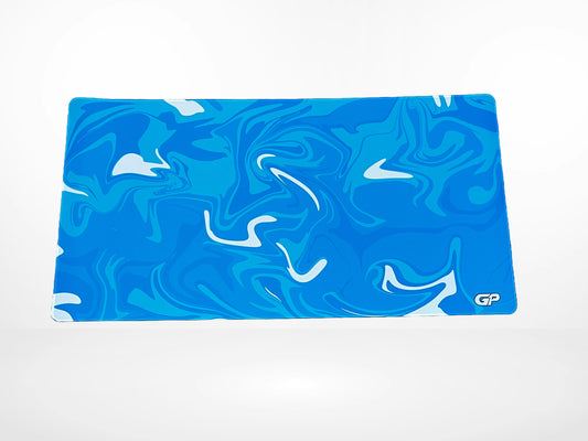 Icy Blue Swirl Mousepad