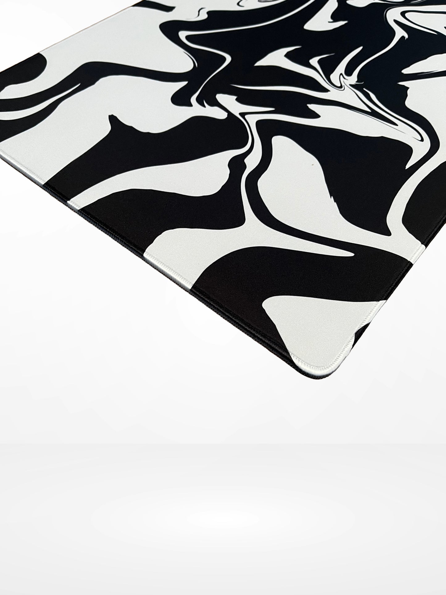 Black and White Swirl Mousepad