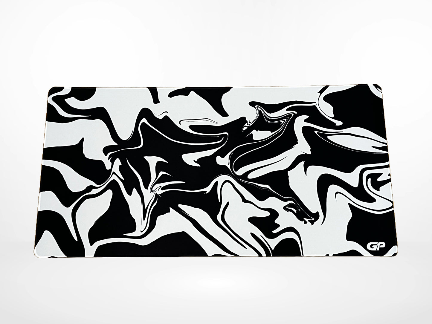 Black and White Swirl Mousepad