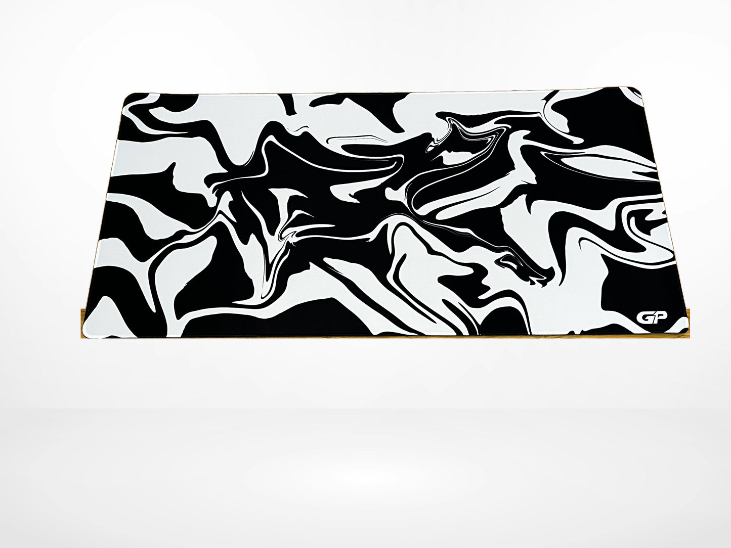 Black and White Swirl Mousepad