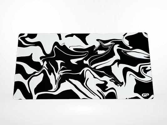 Black and White Swirl Mousepad